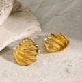 Colette Silver Shell Stud