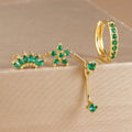 Aurora Gold Cat Eye Stud