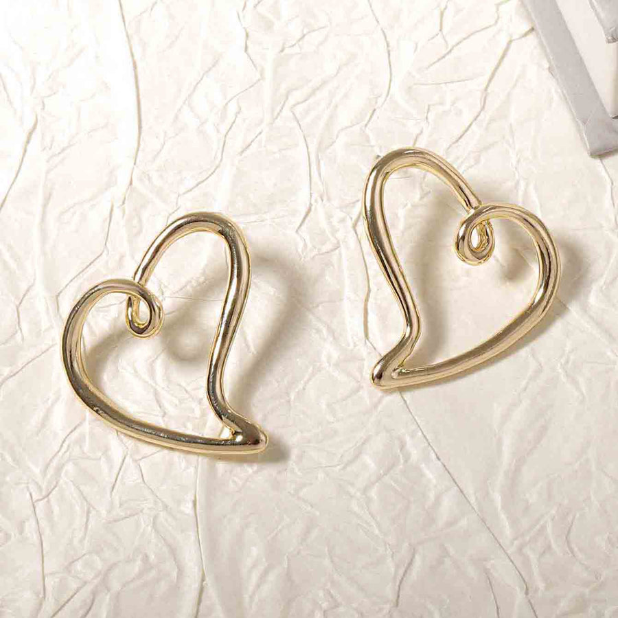 Isolde Gold Heart Stud