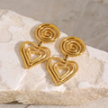 Odette Silver Heart Stud