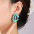 Delphine Emerald Bloom Stud