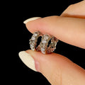 Isolde Crystal Cross Hoop