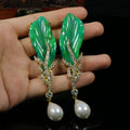 Elara Emerald Leaf Drop