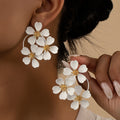 Margaux Gold Camellia Stud