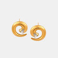 Ines Silver Spiral Stud