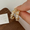 Isolde Crystal Cross Hoop
