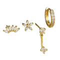 Aurora Gold Cat Eye Stud