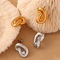 Isolde Silver Knot Stud