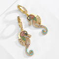 Solène Gold Seahorse Stud