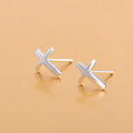 Camille Silver Cross Stud