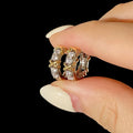 Isolde Crystal Cross Hoop