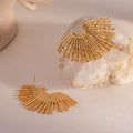 Aurora Silver Sunflower Stud