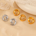 Ines Silver Spiral Stud