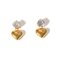 Elyse Silver Heart Drop