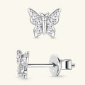 Béatrice Silver Butterfly Stud