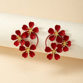 Margaux Gold Camellia Stud
