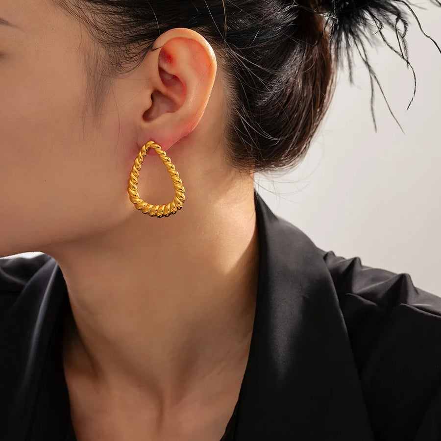 Milano Gold Spiral Stud