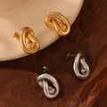 Isolde Silver Knot Stud
