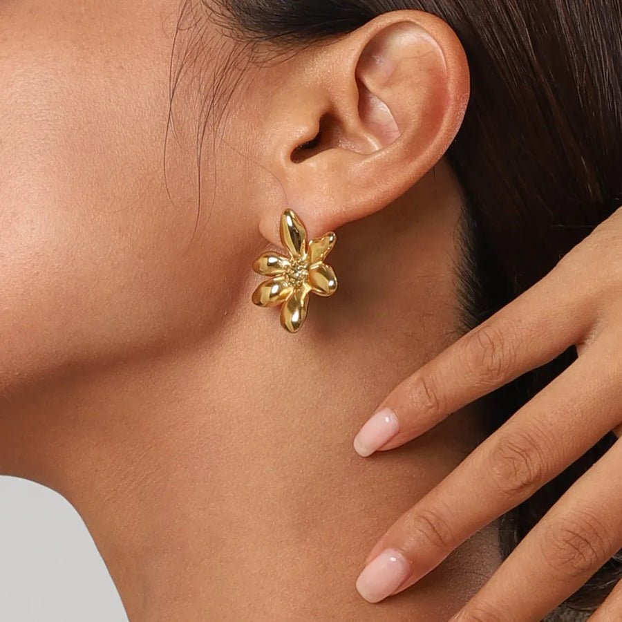 Margaux Silver Bloom Stud