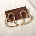 Isolde Gold Heart Stud