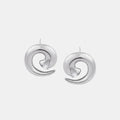 Ines Silver Spiral Stud