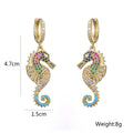 Solène Gold Seahorse Stud