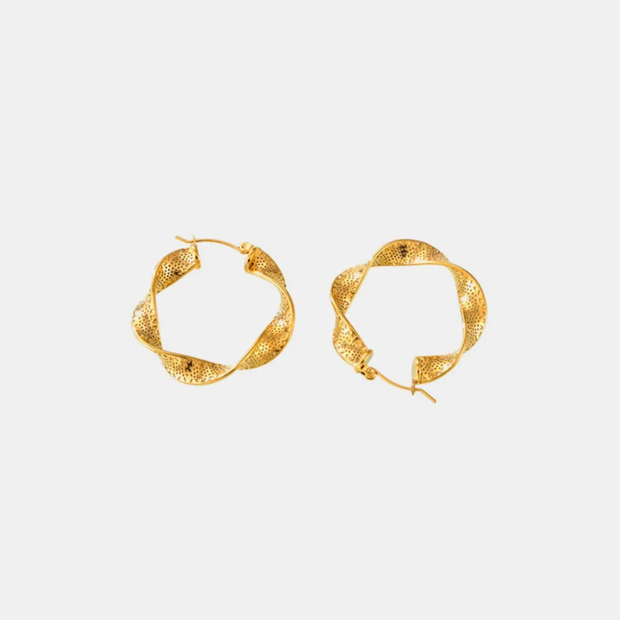 Ines Silver Spiral Stud