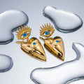 Solène Silver Heart Drop