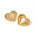 Valentina Silver Cat Eye Stud