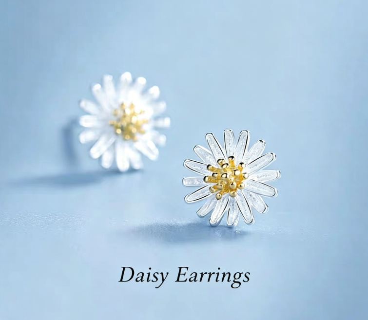 Liora Silver Daisy Stud