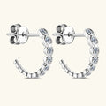 Margaux Silver Hoop