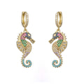 Solène Gold Seahorse Stud