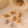 Isolde Silver Knot Stud