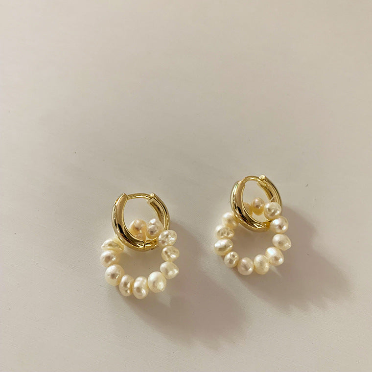 Delphine Pearl Stud
