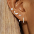 Aurora Gold Cat Eye Stud
