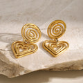 Odette Silver Heart Stud