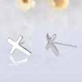 Camille Silver Cross Stud