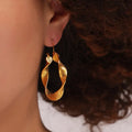 Ines Silver Spiral Stud