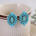 Delphine Emerald Bloom Stud