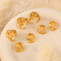 Ines Silver Spiral Stud