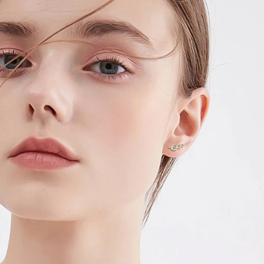 Sirène Silver Stud