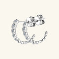 Margaux Silver Hoop