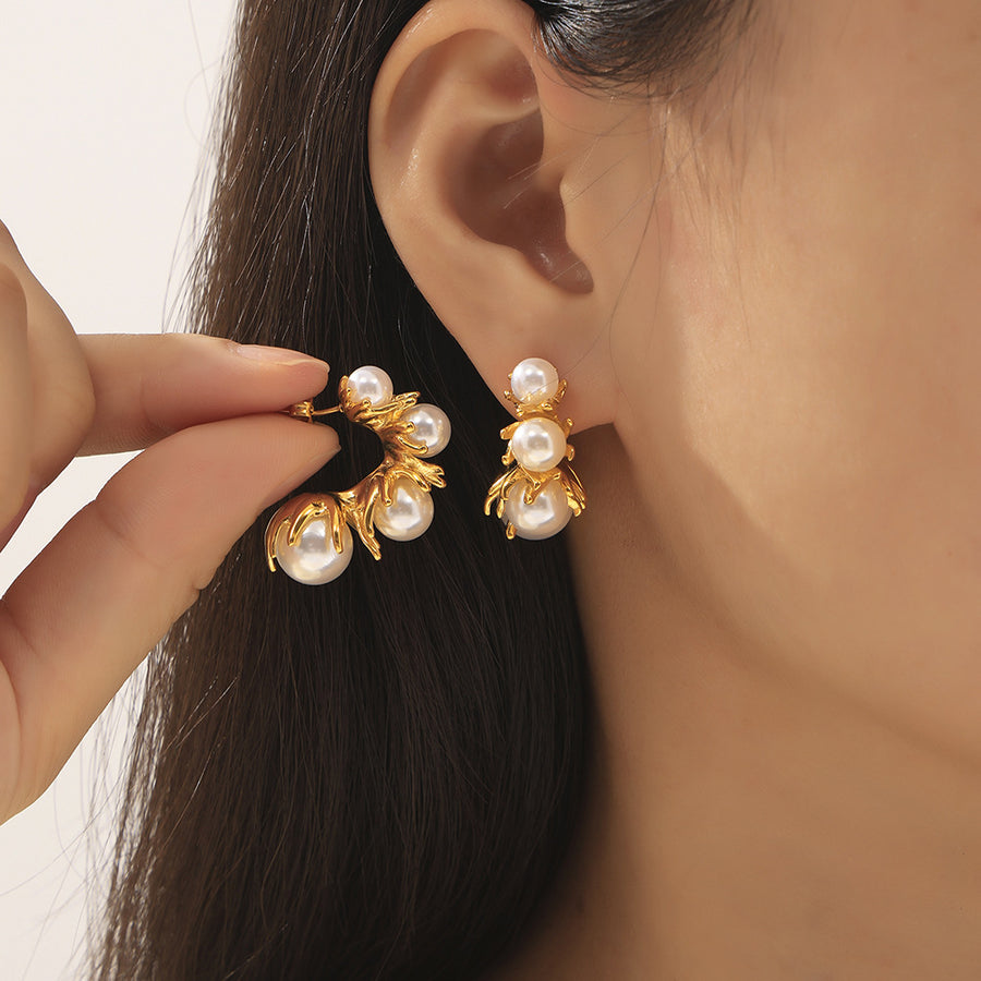 Margaux Pearl Hoop