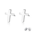 Camille Silver Cross Stud